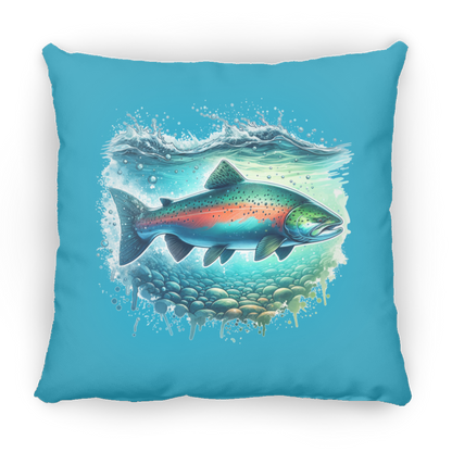 Pink Salmon - Throw Pillows