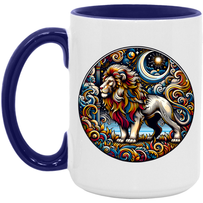 Lion Block Print - Mugs