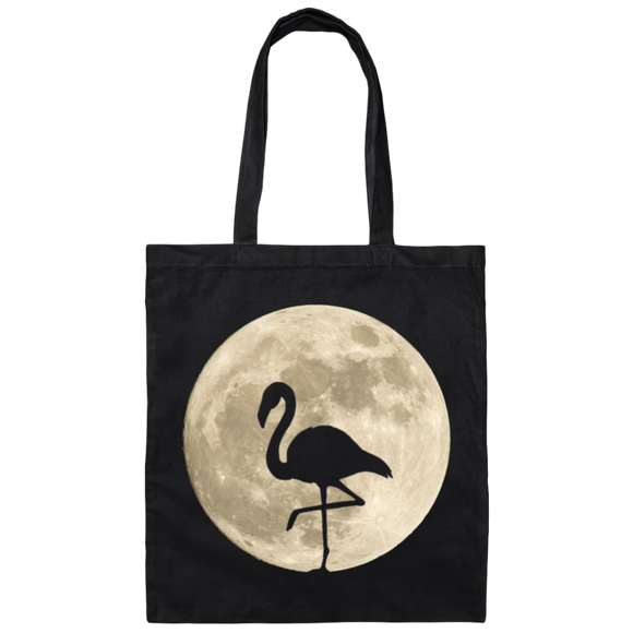 Flamingo Moon - Canvas Tote Bag