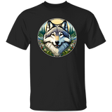Wolf Portrait, Art Nouveau Style T-shirts, Hoodies and Sweatshirts
