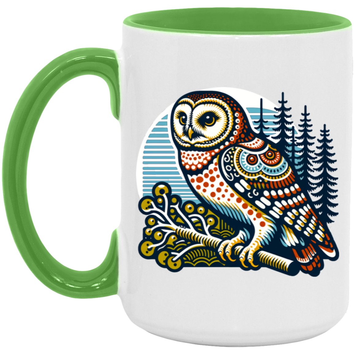 Folk Art Owl - Mugs