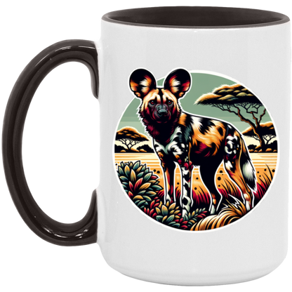 African Wild Dog Graphic - Mugs