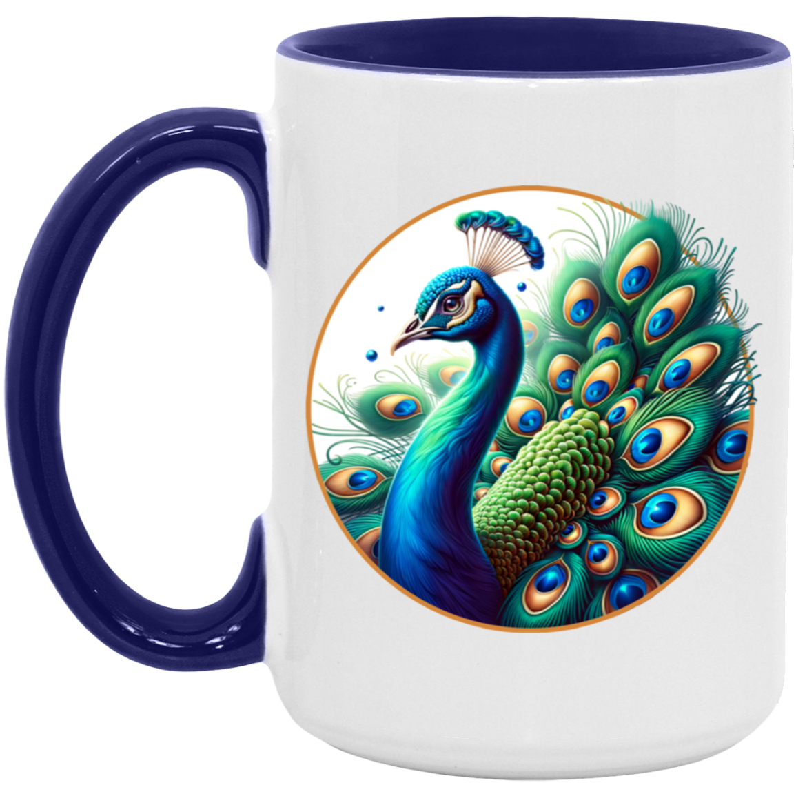 Peacock Circle Mugs