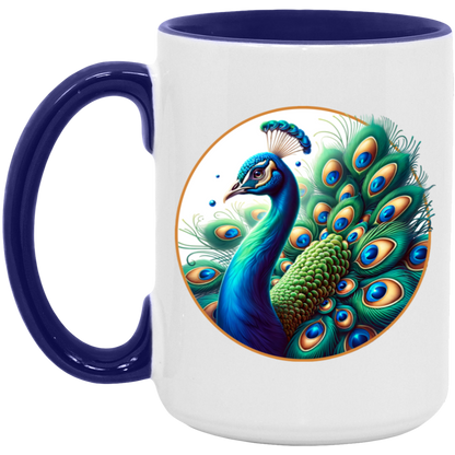 Peacock Circle Mugs