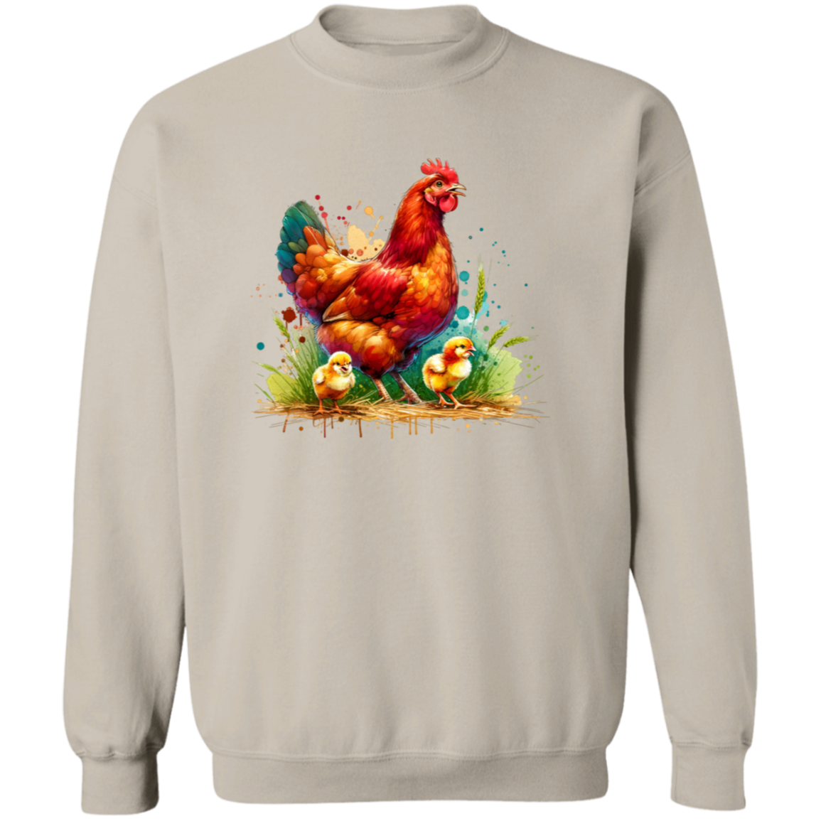 Rhode Island Red Hen with Chicks - T-shirts, Hoodies and Sweatshirts