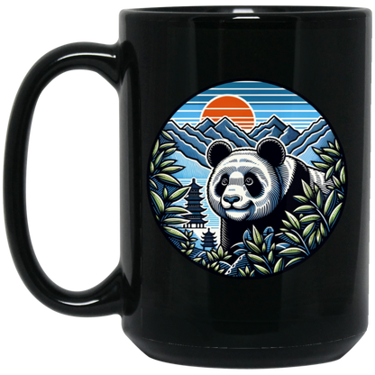 Panda in the Land of the Rising Sun Mugs