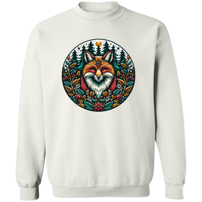 Fox Circle Folk Art - T-shirts, Hoodies and Sweatshirts