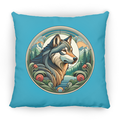 Wolf, Art Nouveau Style - Pillows
