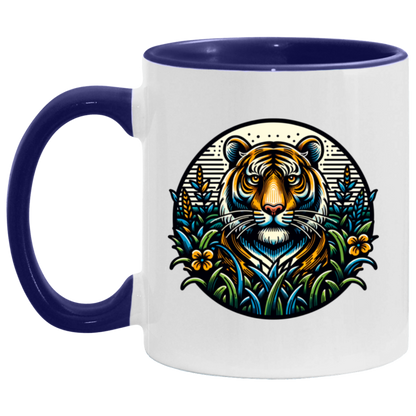 Tiger Graphic Circle Mugs