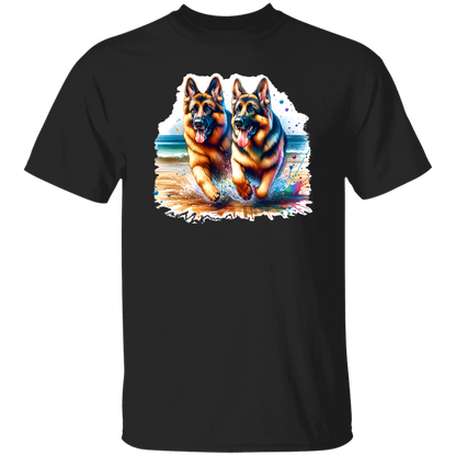 German Shepherds Running on Beach T-shirts, Hoodies and Sweatshirts