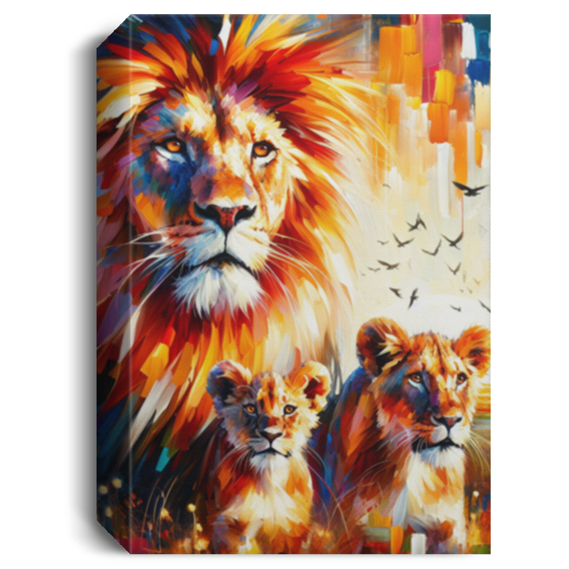 Lion Family - Canvas Art Prints