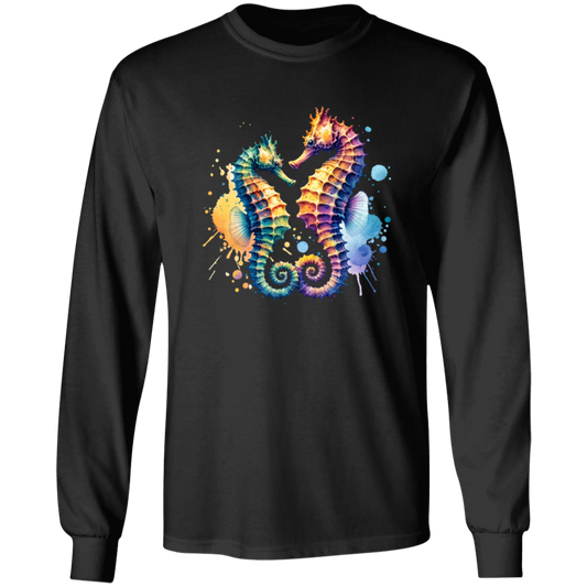 Watercolor Seahorses - T-shirts, Hoodies and Sweatshirts