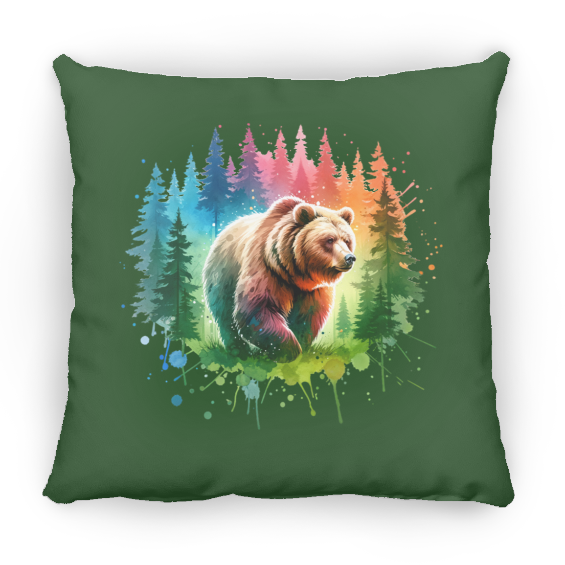 Grizzly Bear Walking - Pillows