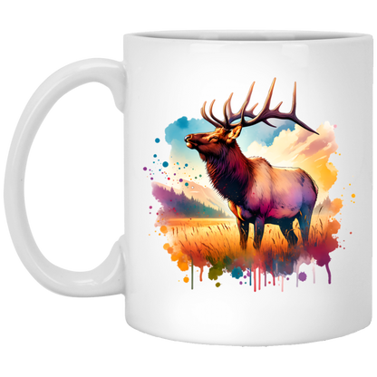 Roosevelt Elk in Field Mugs