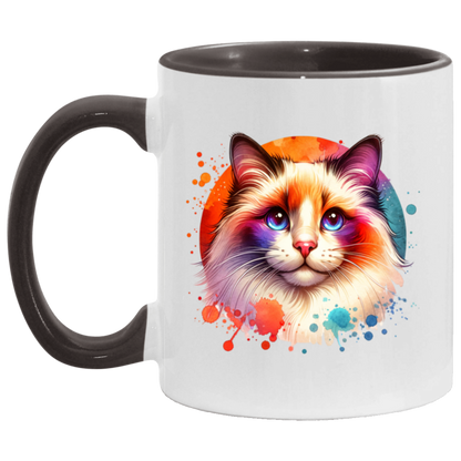 Longhair Tortie Point Cat - Mugs