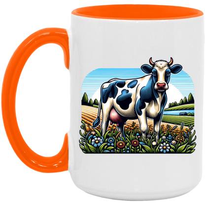 Holstein with Flowers - Mugs