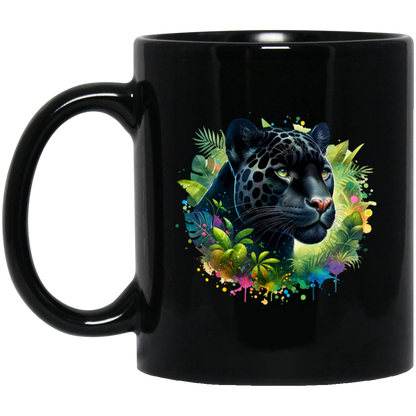 Melanistic Leopard - Mugs