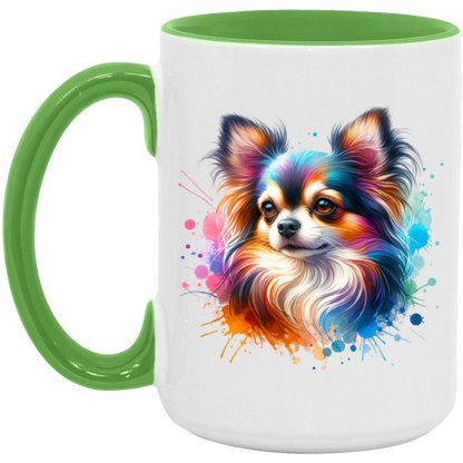 Longhair Tricolor Chihuahua - Mugs