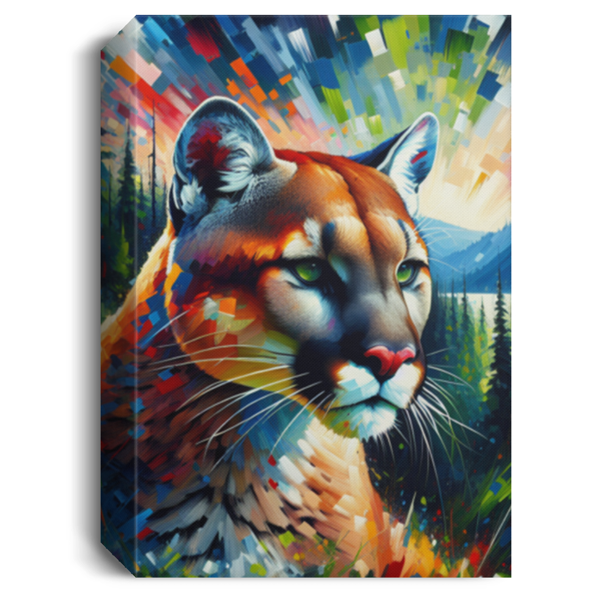 Lake Crescent Cougar - Canvas Art Prints