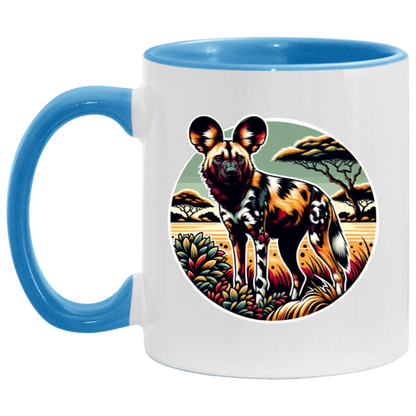 African Wild Dog Graphic - Mugs