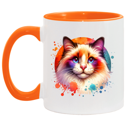 Longhair Tortie Point Cat - Mugs