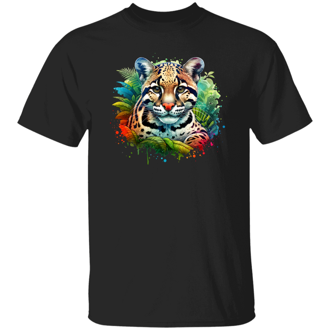 Clouded Leopard Portrait - T-shirts, Hoodies and Sweatshirts