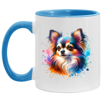 Longhair Tricolor Chihuahua - Mugs