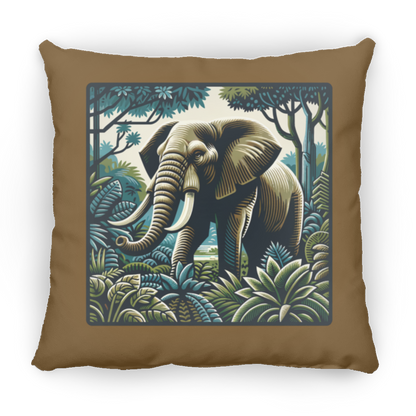 Block Print Elephant - Throw Pillows
