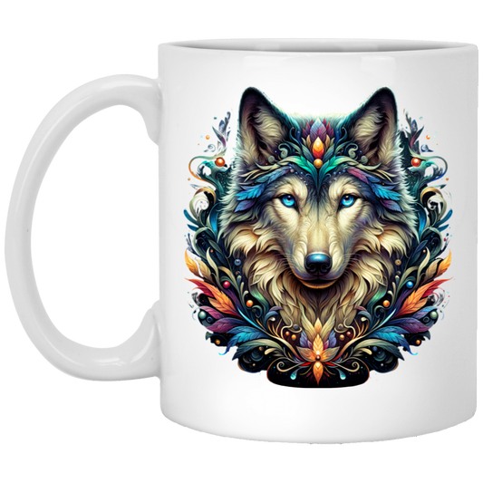 Wolf Face Mugs