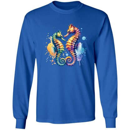 Watercolor Seahorses - T-shirts, Hoodies and Sweatshirts