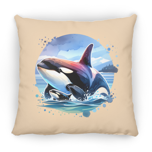 Orca and Calf in Strait of Juan de Fuca Pillows