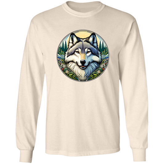 Wolf Portrait, Art Nouveau Style - T-shirts, Hoodies and Sweatshirts