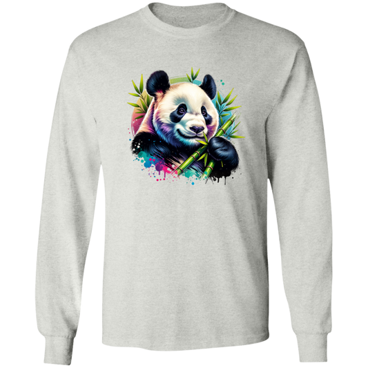 Bamboo Panda in Blue and Purple - T-shirts, Hoodies and Sweatshirts