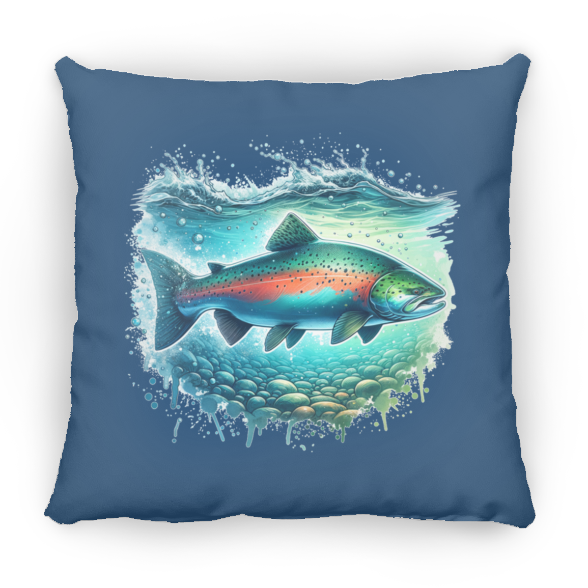 Pink Salmon - Throw Pillows
