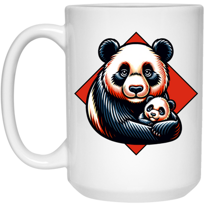 Panda with Baby Graphic Mugs