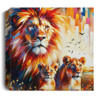 Lion Family - Canvas Art Prints