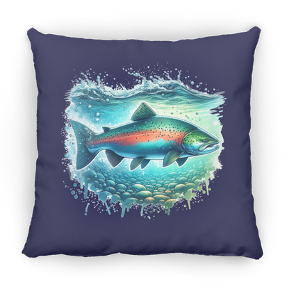 Pink Salmon - Throw Pillows