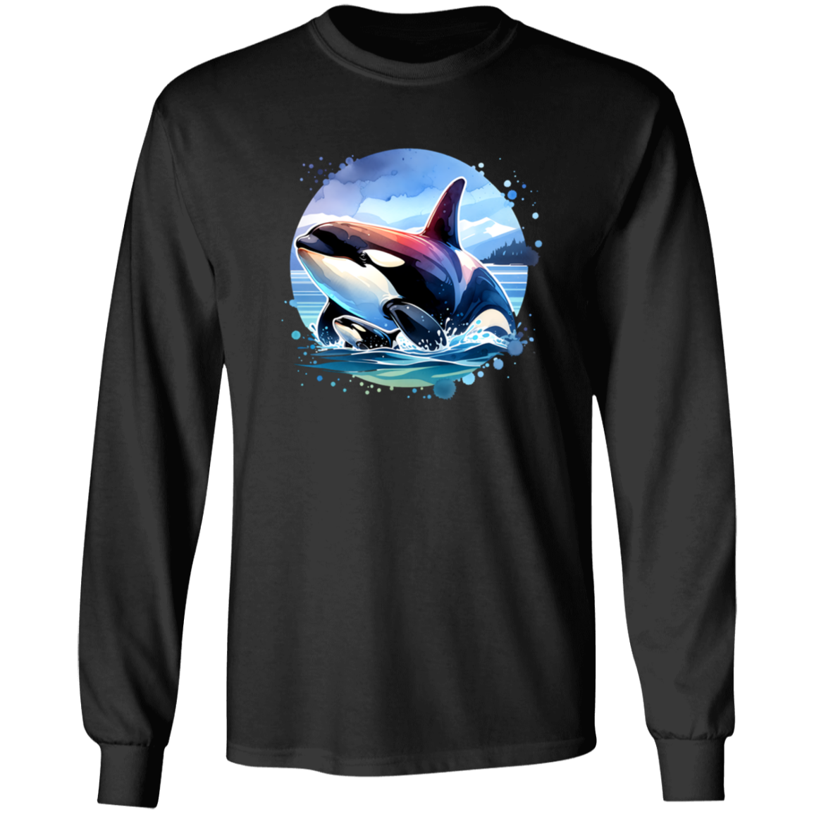 Orca and Calf in Strait of Juan de Fuca - T-shirts, Hoodies and Sweatshirts