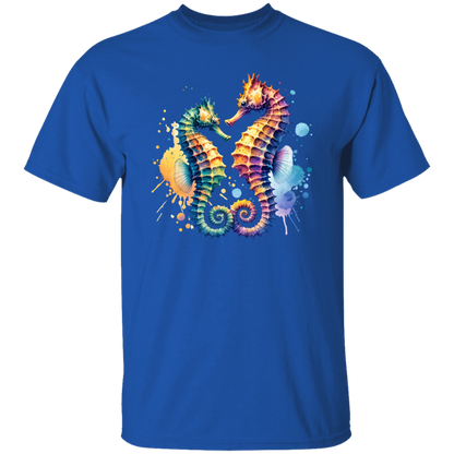 Watercolor Seahorses - T-shirts, Hoodies and Sweatshirts