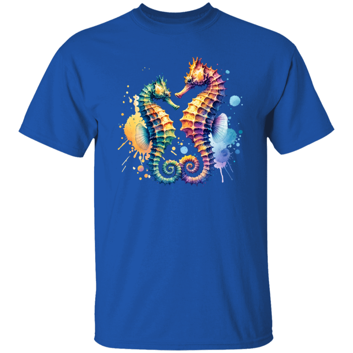 Watercolor Seahorses - T-shirts, Hoodies and Sweatshirts