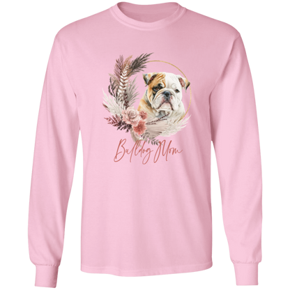 Bulldog Mom Boho Wreath - T-shirts, Hoodies and Sweatshirts