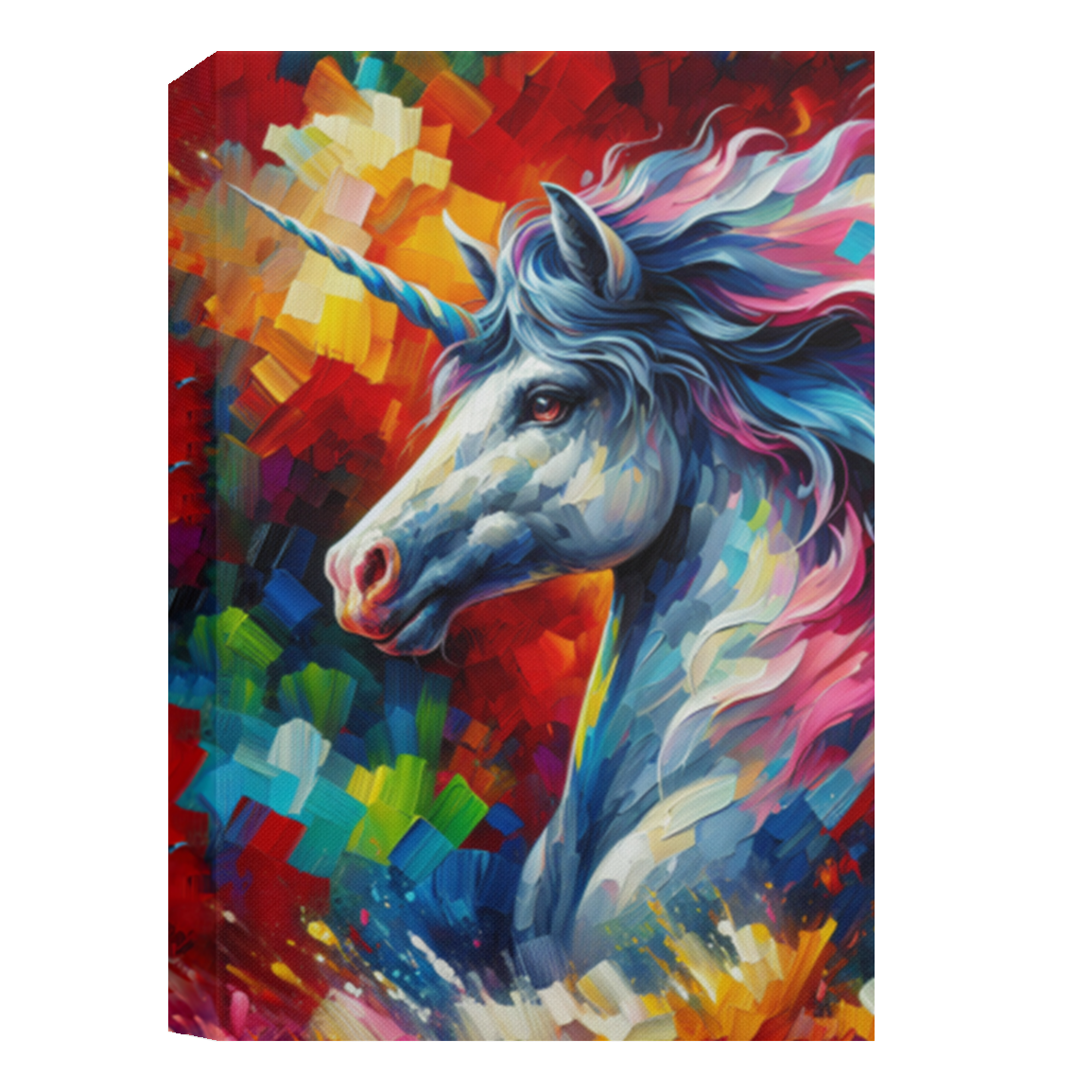 Heliconia Unicorn Deluxe Portrait Canvas