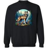 Wolf with 3 Pups T-shirts, Hoodies and Sweatshirts