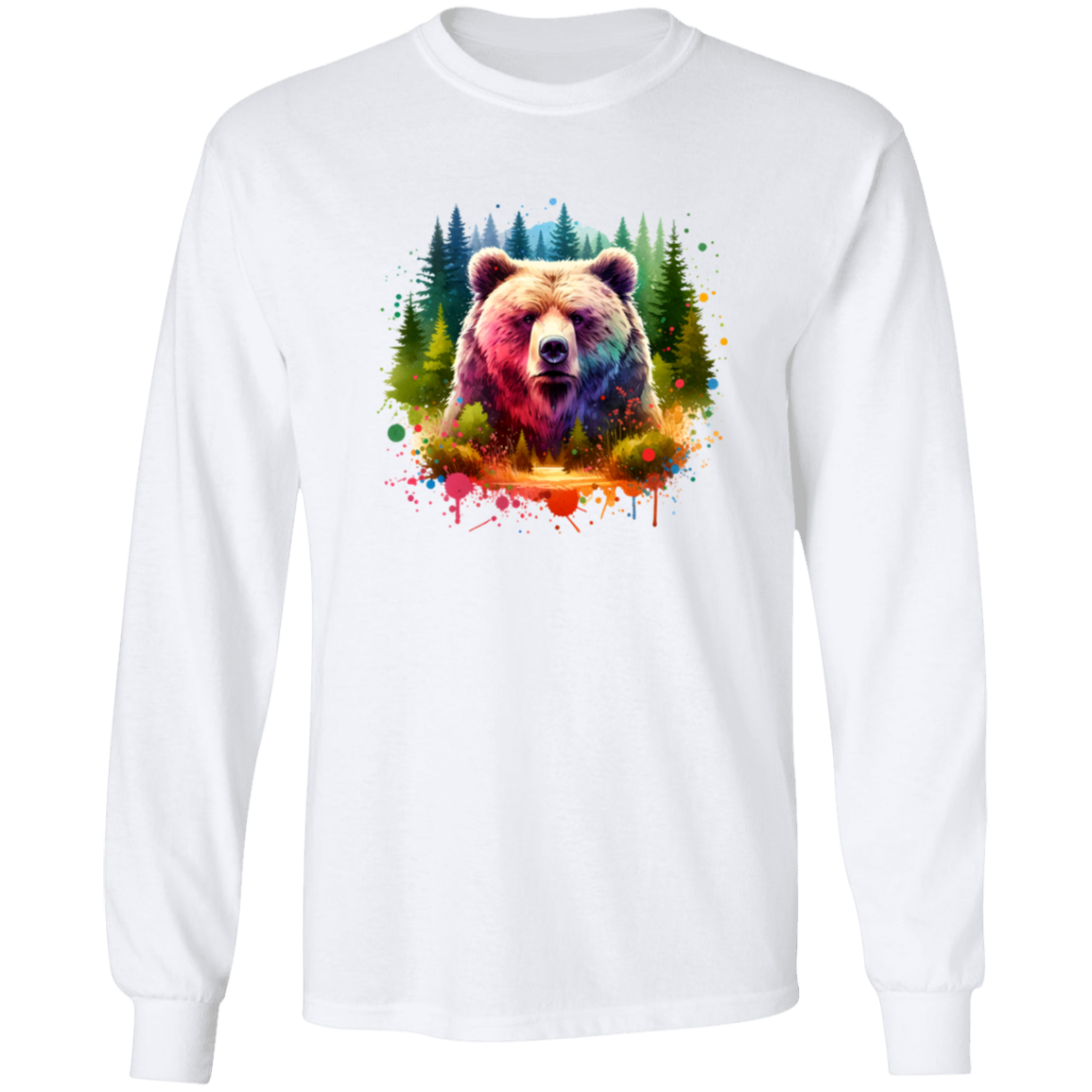 Grizzly Bear Portrait - T-shirts, Hoodies and Sweatshirts