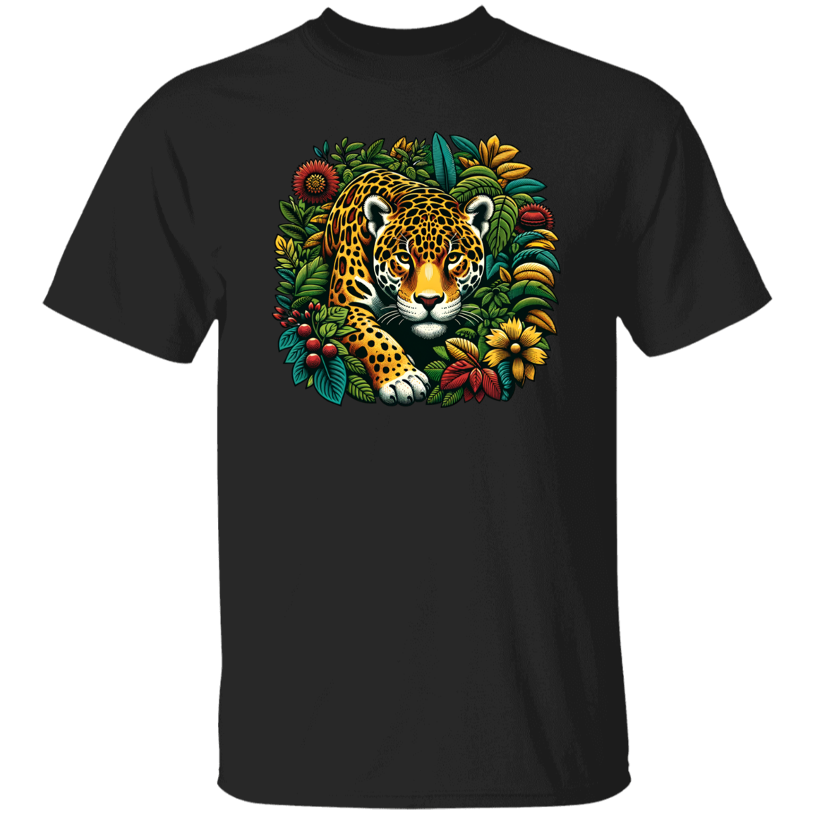 Jaguar in Bushes - T-shirts, Hoodies and Sweatshirts