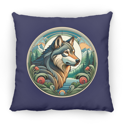 Wolf, Art Nouveau Style - Pillows