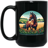 Bay Horse on Farm Mugs