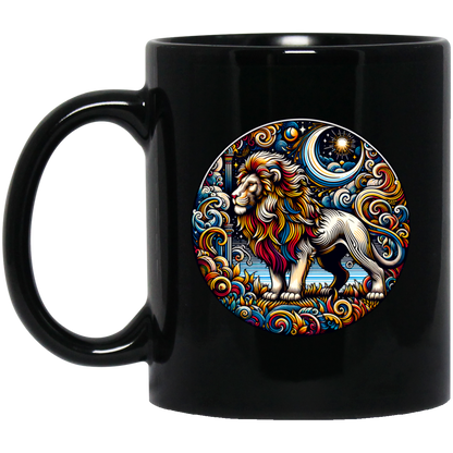 Lion Block Print - Mugs