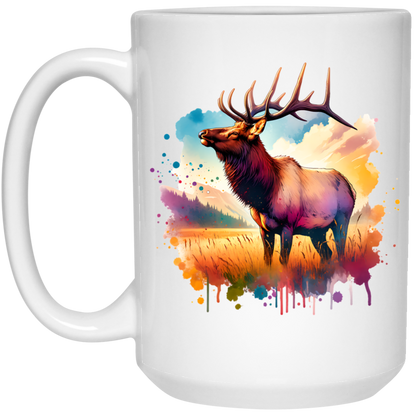 Roosevelt Elk in Field Mugs