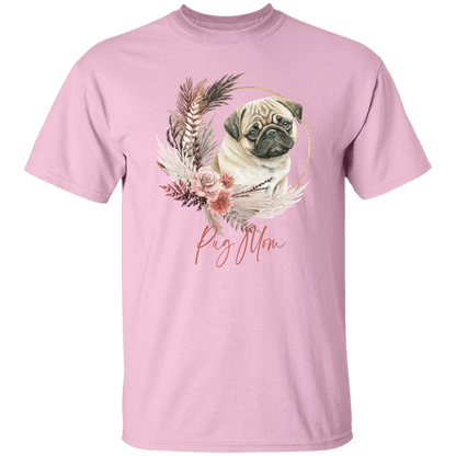 Pug Mom Boho Wreath - T-shirts, Hoodies and Sweatshirts